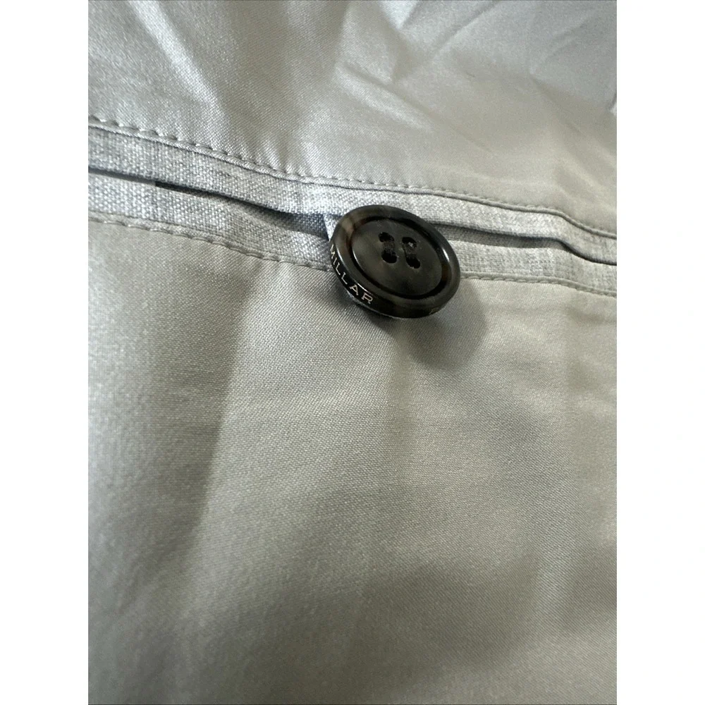 Peter Millar Size Large Crown Crafted Excursionist Lite Full Zip Vest Wool‎ Gray